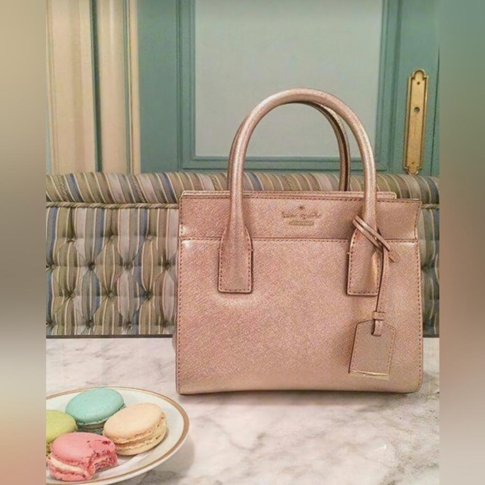 NWT Set Kate Spade Cameron Street Mini Candace Bag & Stacy Wallet Rose Gold NEW - Picture 16 of 16